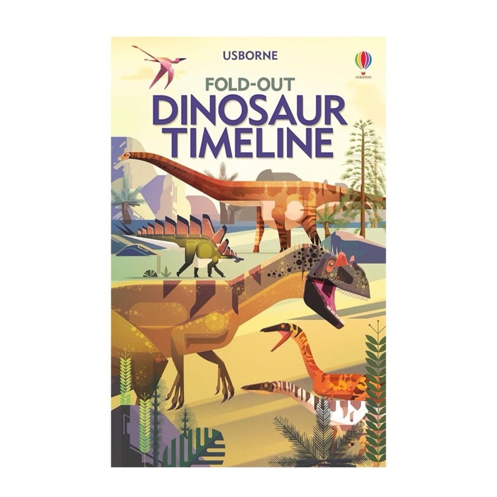 Usborne Fold-out Dinosaur Timeline & Facts Kids Book
